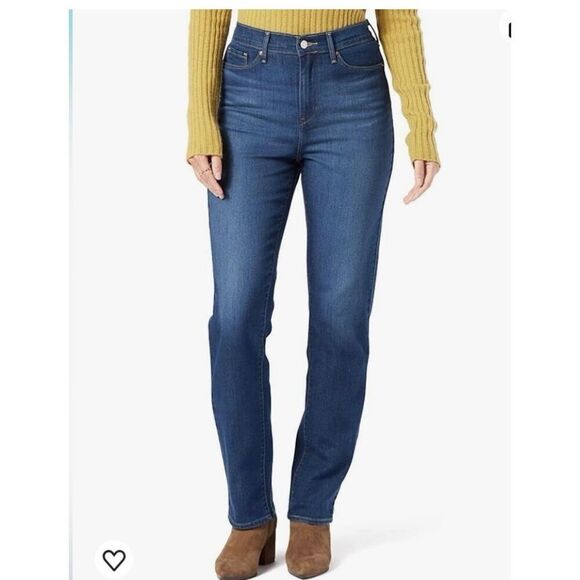 Levi’s Signature Heritage High Rise Straight Stretch Jeans sz 2 NWT - Picture 2 of 10